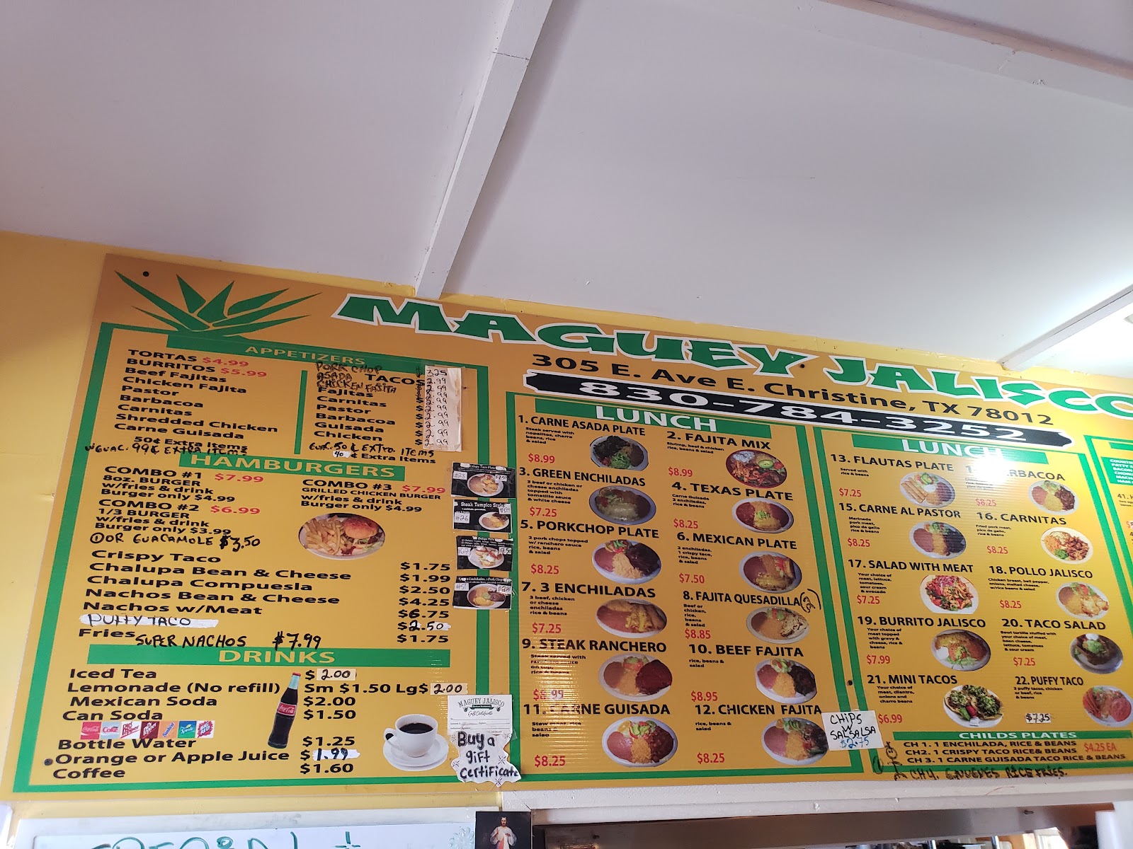 Inside Maguey Jalisco restaurant